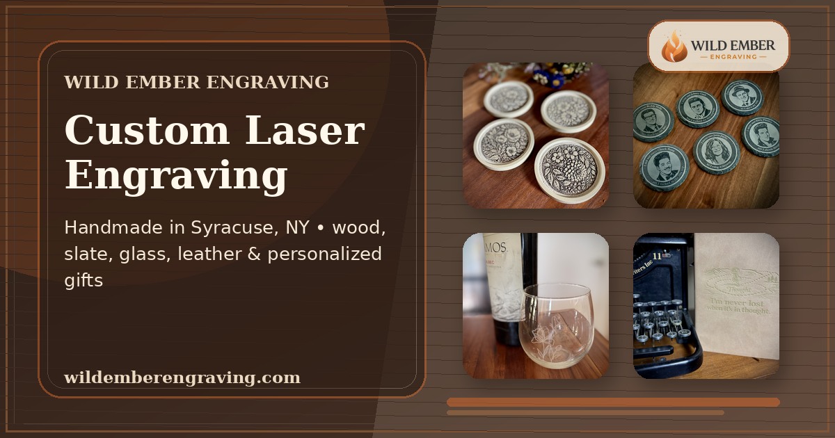 Custom Laser Engraving | Wild Ember Engraving